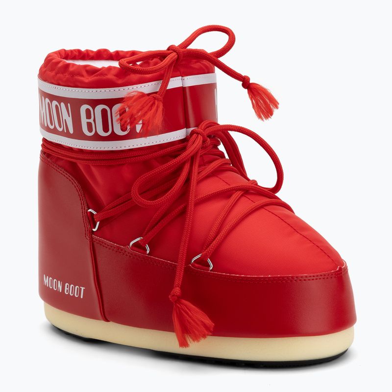 Ghete de zăpadă pentru femei  Moon Boot Icon Low Nylon red