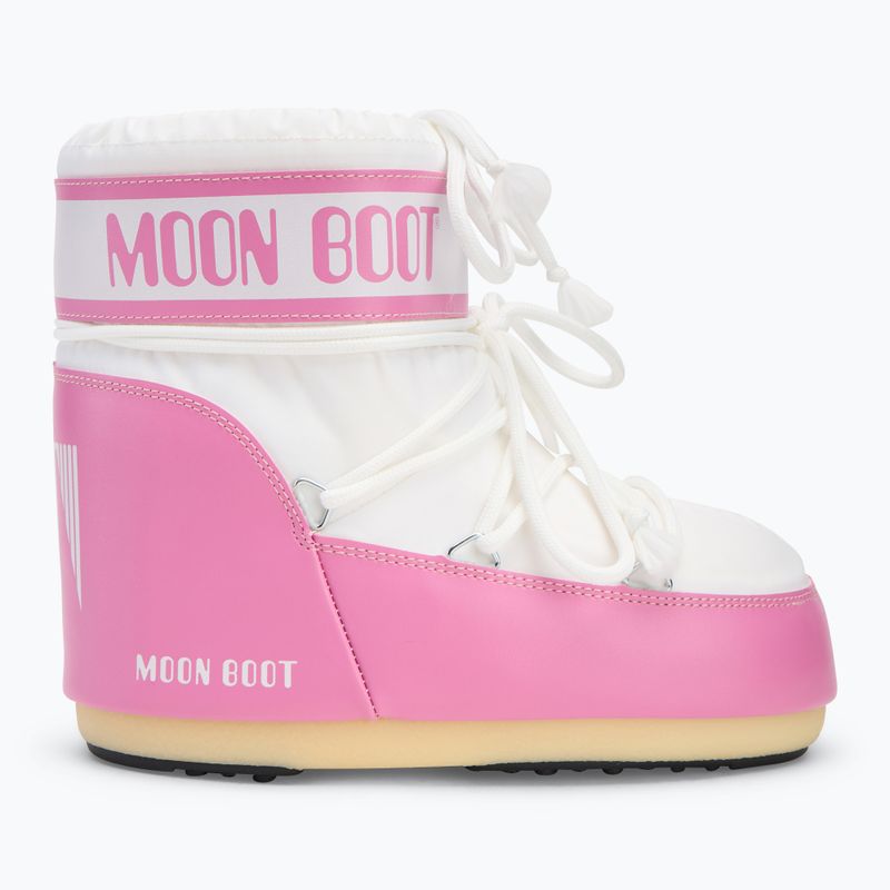 Ghete de zăpadă pentru femei  Moon Boot Icon Low Nylon pink/white 2