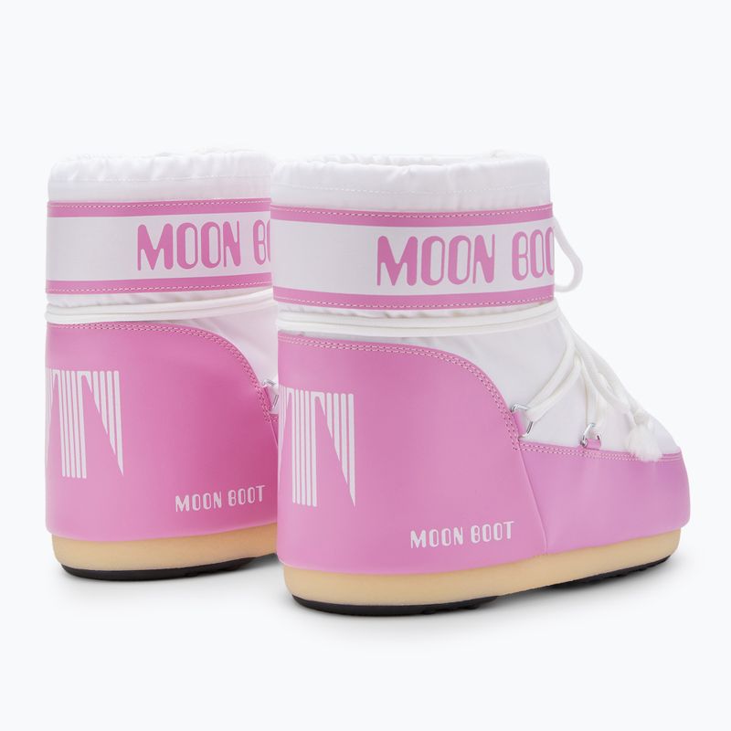 Ghete de zăpadă pentru femei  Moon Boot Icon Low Nylon pink/white 3