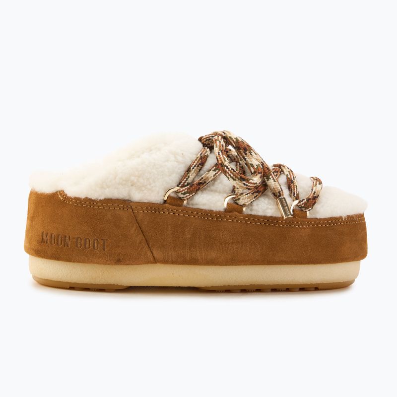 Încălțăminte Moon Boot Mule Shearling whisky/off white 2