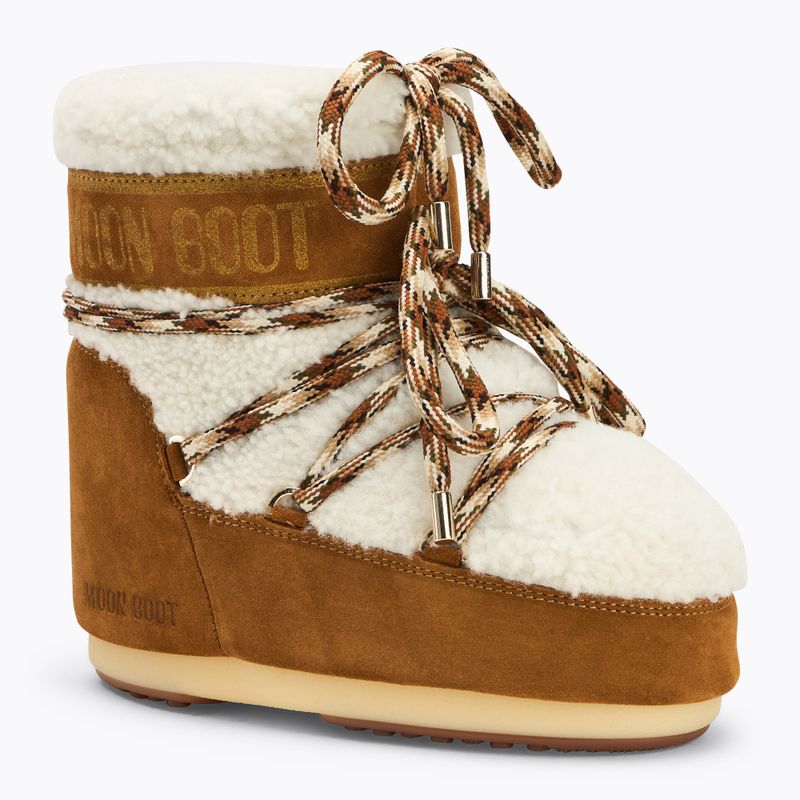 Ghete de zăpadă pentru femei  Moon Boot Icon Low Shearling whisky/off white