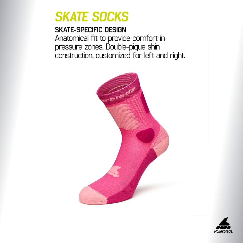 Șosete Rollerblade Skate pink 2