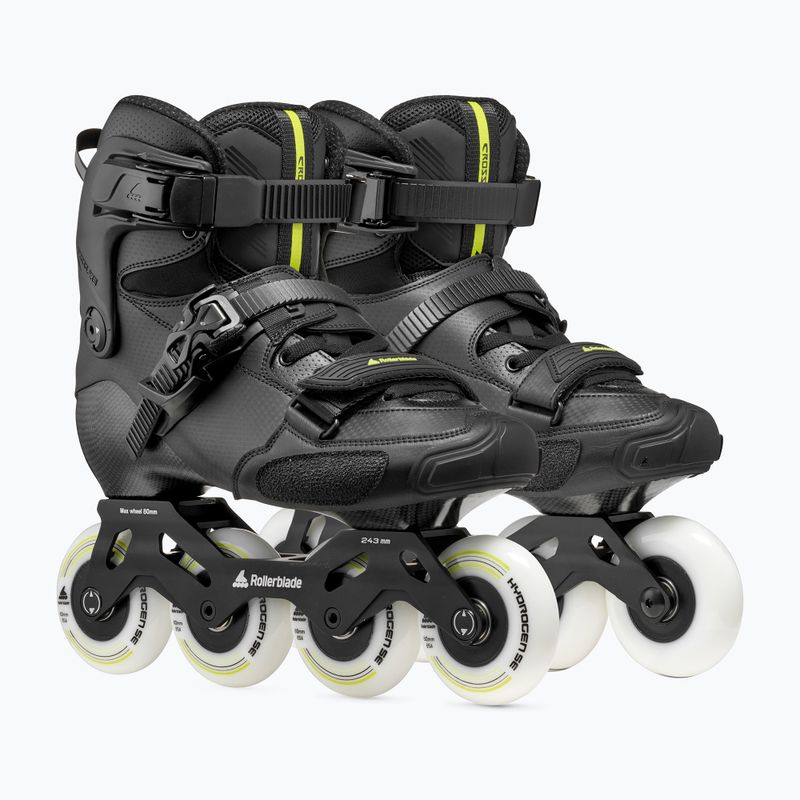 Role pentru bărbați Rollerblade Crossfire LX black/lime 4