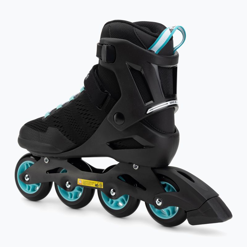 Role pentru femei Rollerblade Sirio 80 W black/teal blue 3