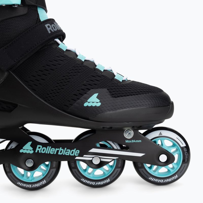 Role pentru femei Rollerblade Sirio 80 W black/teal blue 7