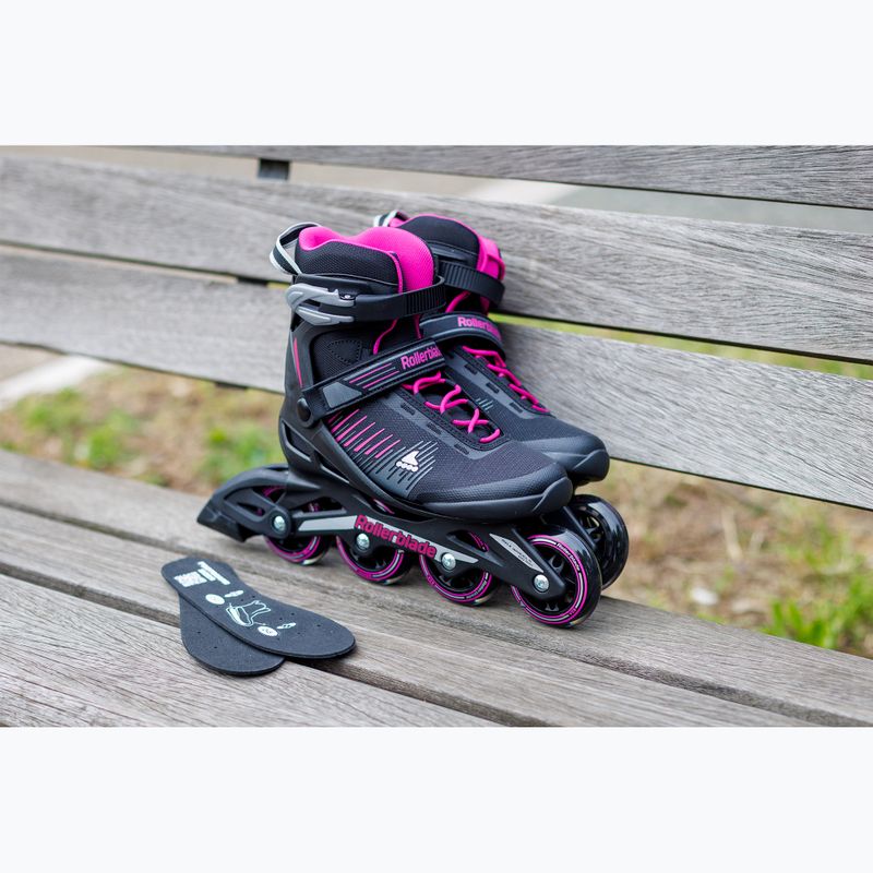 Role pentru femei Rollerblade Zetrablade W black/cyclemen pink 9