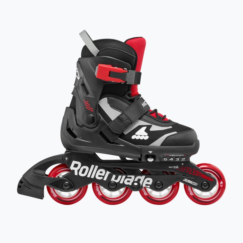 Role pentru copii Rollerblade Microblade Jr black/red 3