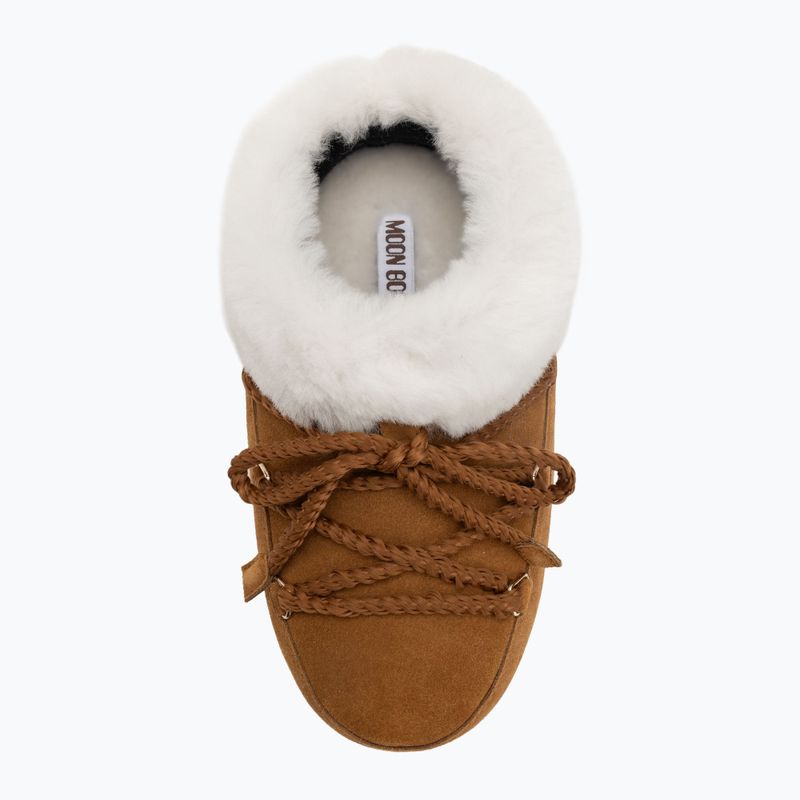 Ghete de zăpadă pentru bărbați  Moon Boot Evx Mule Suede cognac/natural 5