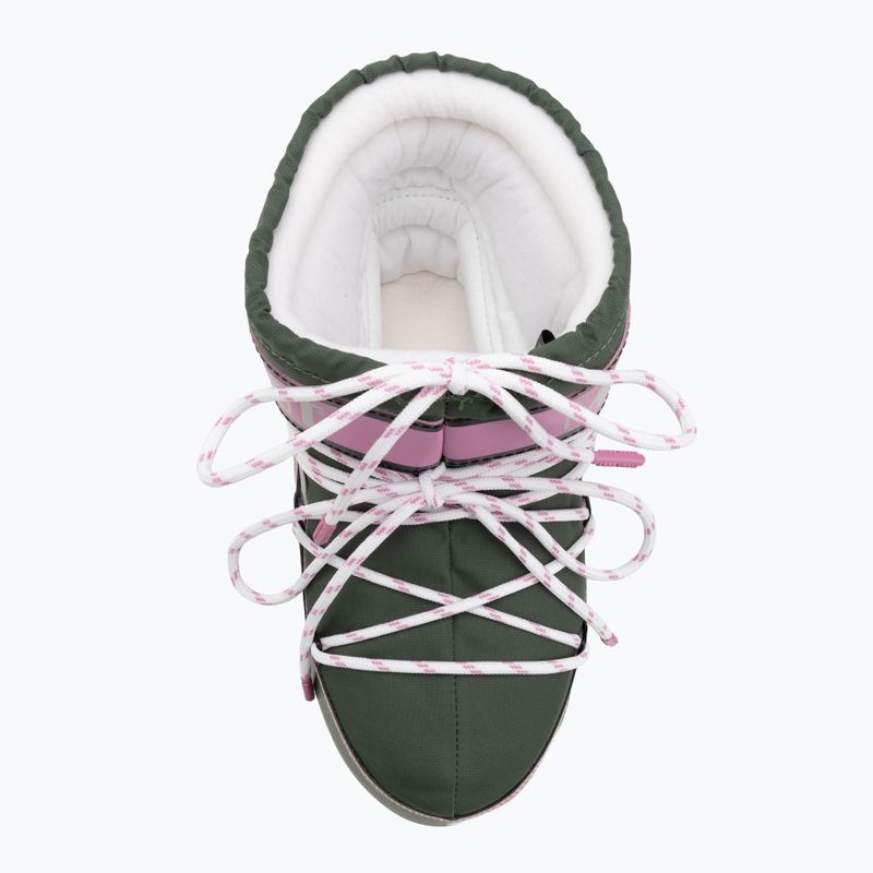 Ghete de zăpadă pentru femei  Moon Boot Icon Low Space Racing forest green/silver/pink 5