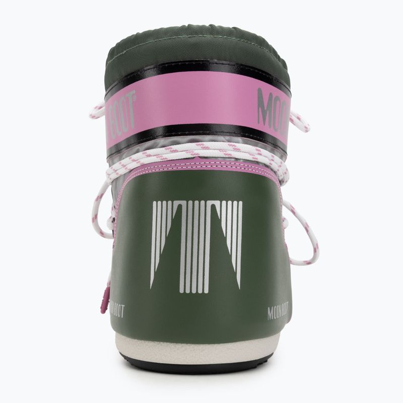 Ghete de zăpadă pentru femei  Moon Boot Icon Low Space Racing forest green/silver/pink 6