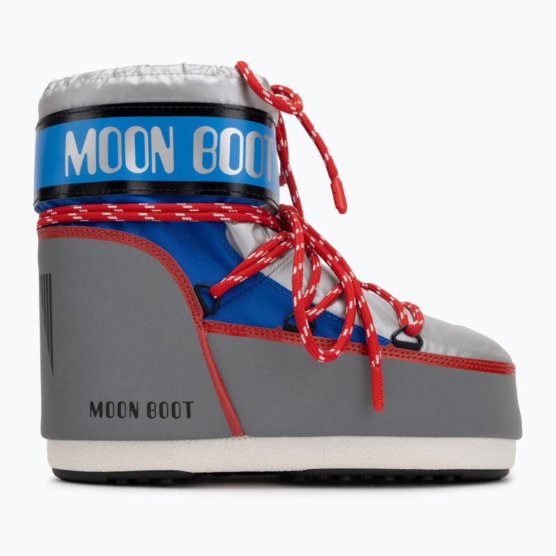 Ghete de zăpadă pentru femei  Moon Boot Icon Low Space Racing silver/blue/red 2