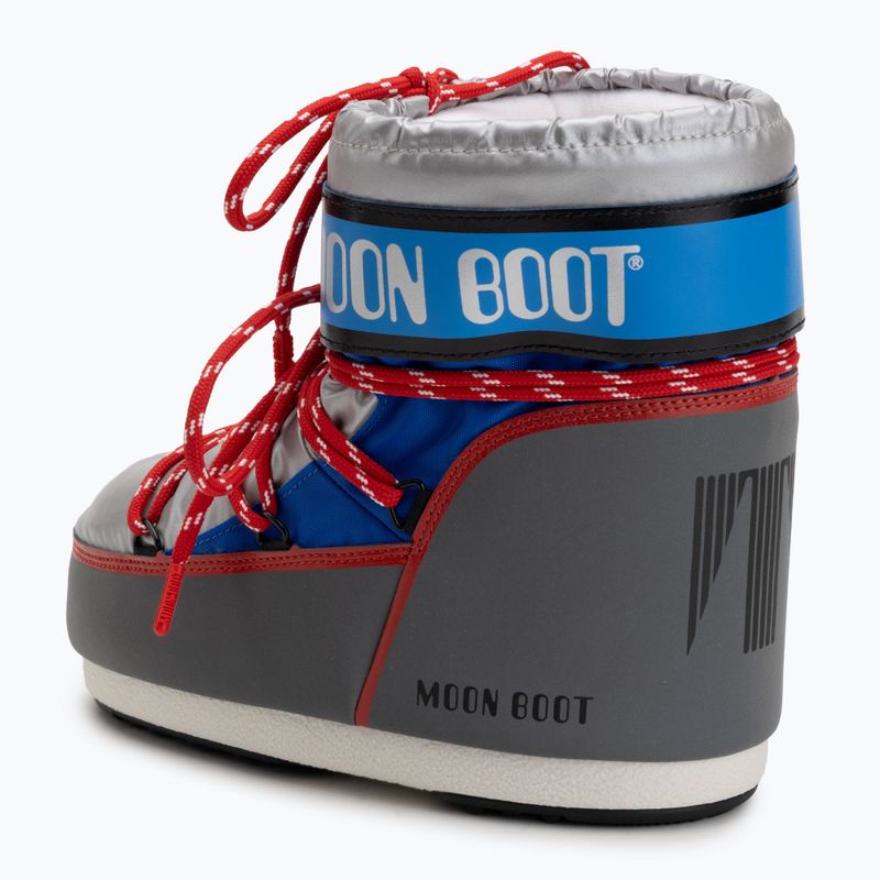 Ghete de zăpadă pentru femei  Moon Boot Icon Low Space Racing silver/blue/red 3