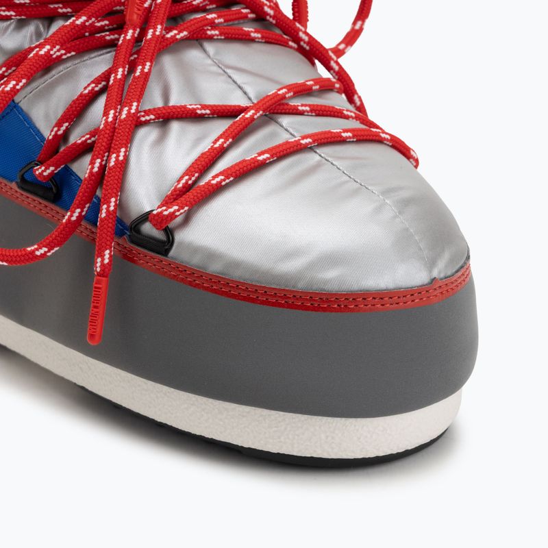 Ghete de zăpadă pentru femei  Moon Boot Icon Low Space Racing silver/blue/red 7