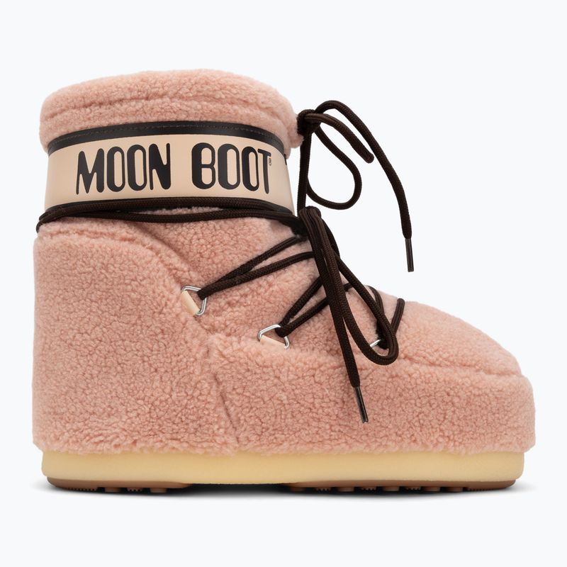 Ghete de zăpadă pentru femei  Moon Boot Icon Low Fleece pink 2