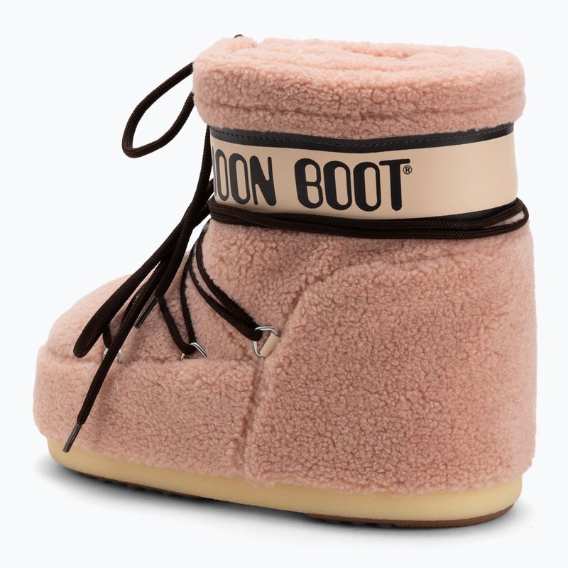 Ghete de zăpadă pentru femei  Moon Boot Icon Low Fleece pink 3