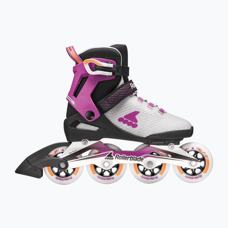 Role pentru femei Rollerblade Macroblade 84 W light grey/violet/orange 2