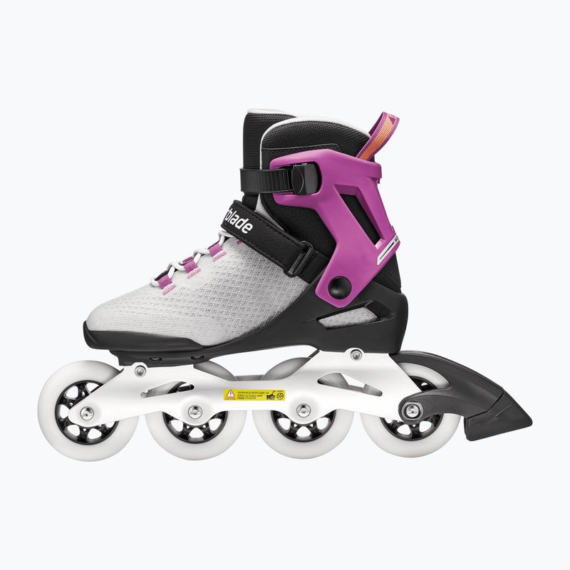 Role pentru femei Rollerblade Macroblade 84 W light grey/violet/orange 3