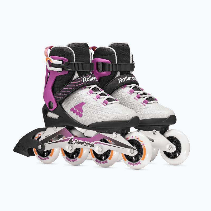 Role pentru femei Rollerblade Macroblade 84 W light grey/violet/orange 4