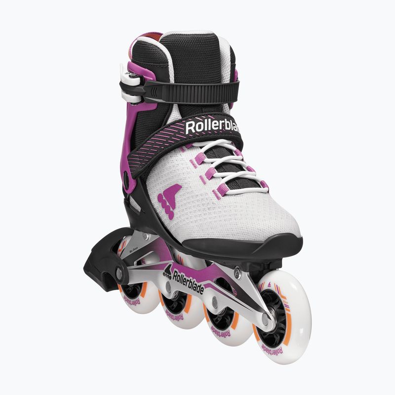 Role pentru femei Rollerblade Macroblade 84 W light grey/violet/orange 5