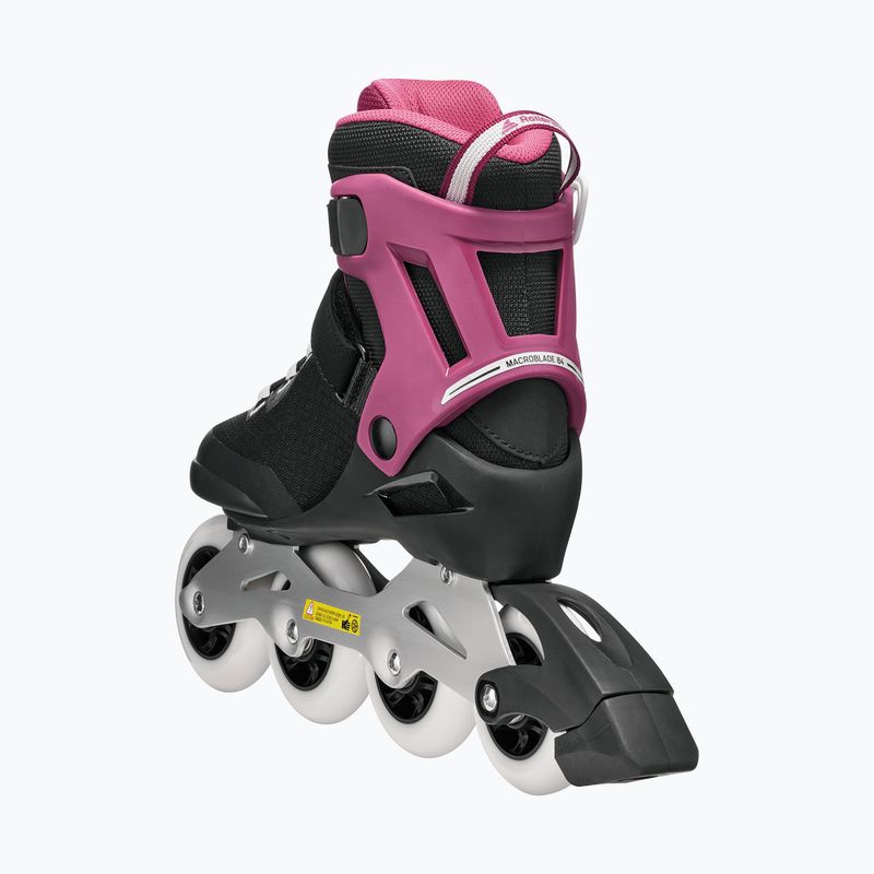 Role pentru femei Rollerblade Macroblade 84 W black/burgundy/ocean green 6