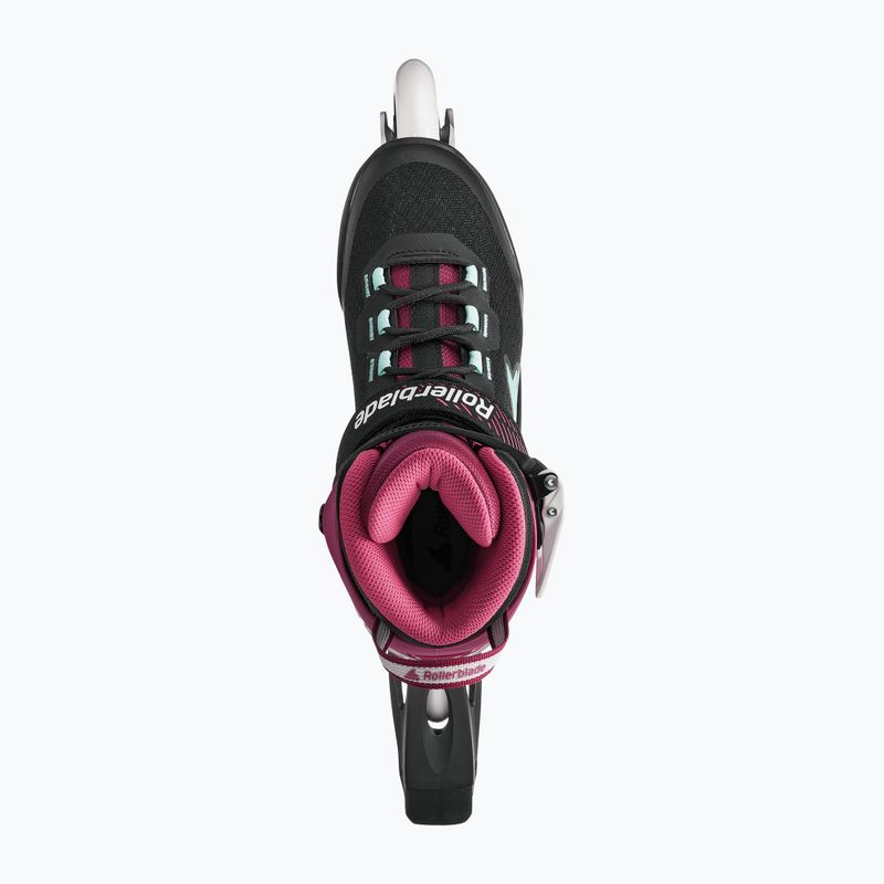 Role pentru femei Rollerblade Macroblade 84 W black/burgundy/ocean green 7