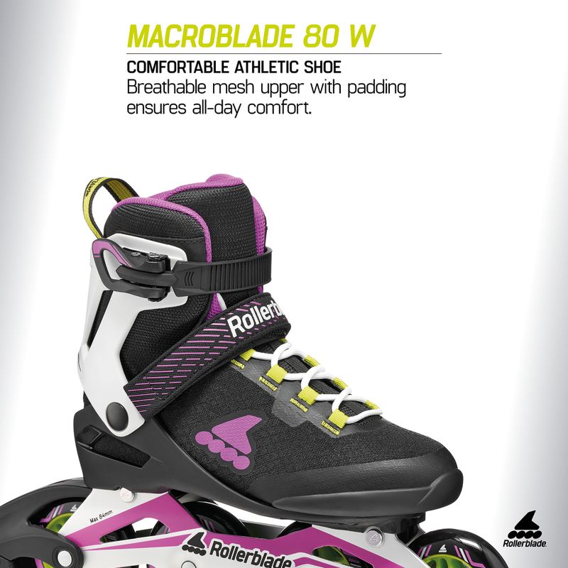 Role pentru femei Rollerblade Macroblade 80 W black/dark fuchsia 7