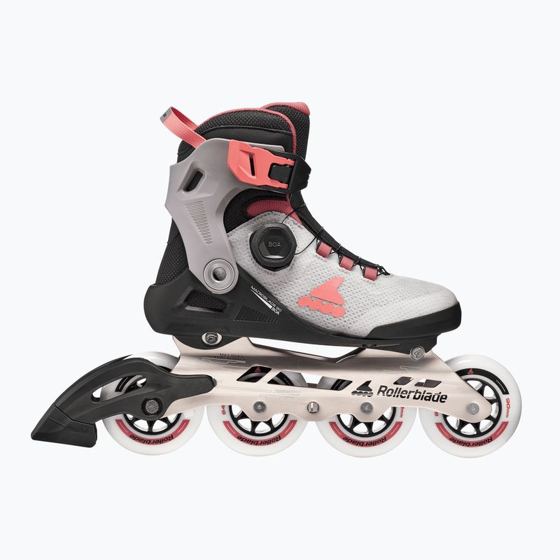 Role pentru femei Rollerblade Macroblade 90 Boa W grey/amethyst rose 2