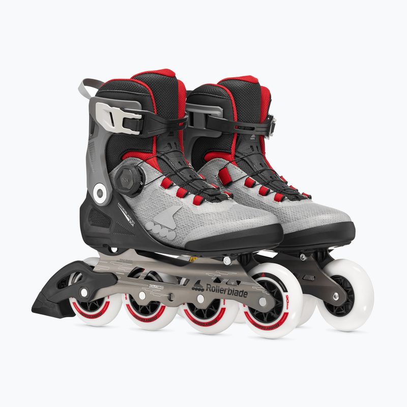 Role pentru bărbați Rollerblade Macroblade 90 Boa black/grey/red 4