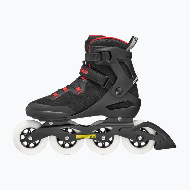 Role pentru bărbați Rollerblade Macroblade 90 black/red 3