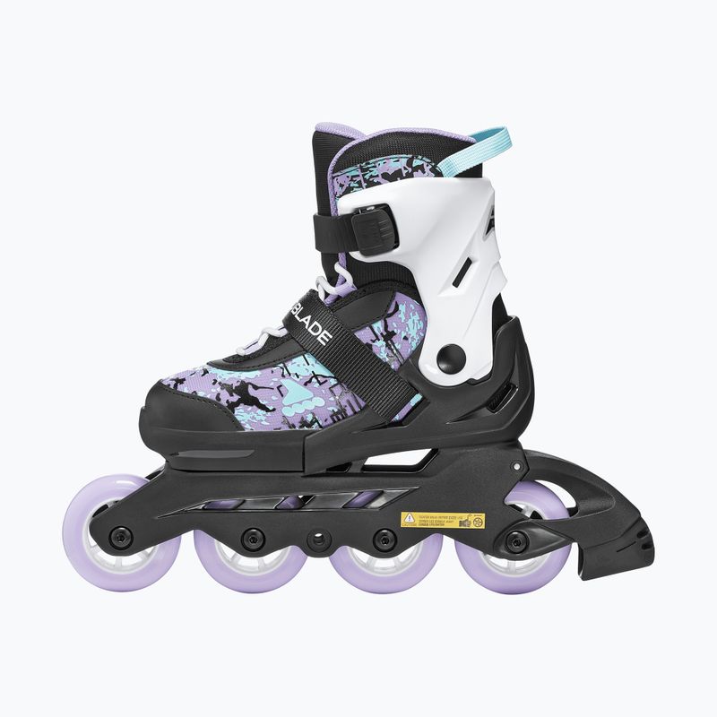 Role pentru copii Rollerblade Microblade SL Jr black/lavender/light blue 3