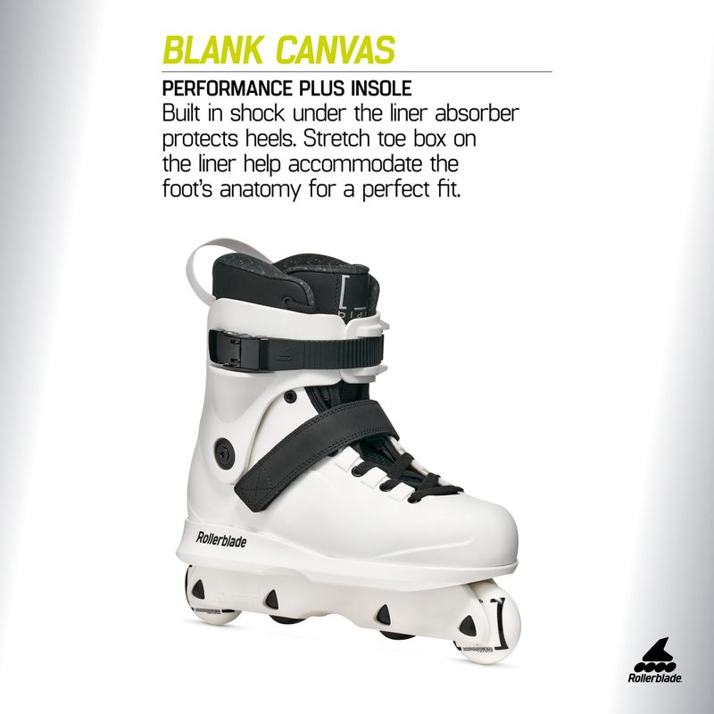 Role pentru bărbați Rollerblade Blank Canvas white 7