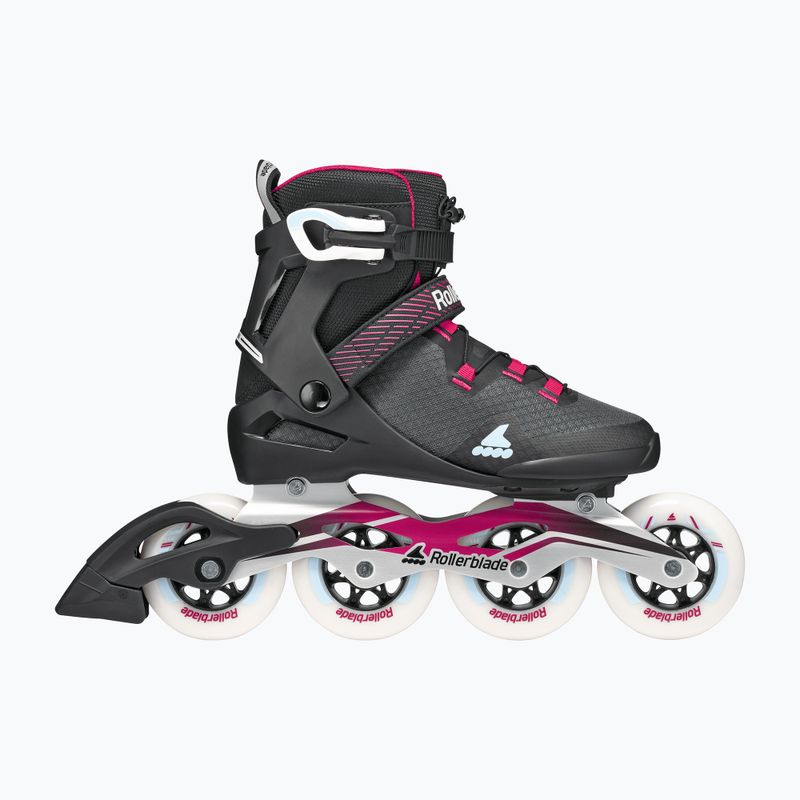 Role pentru femei Rollerblade Macroblade 90 W black/burgundy/ocean green 2