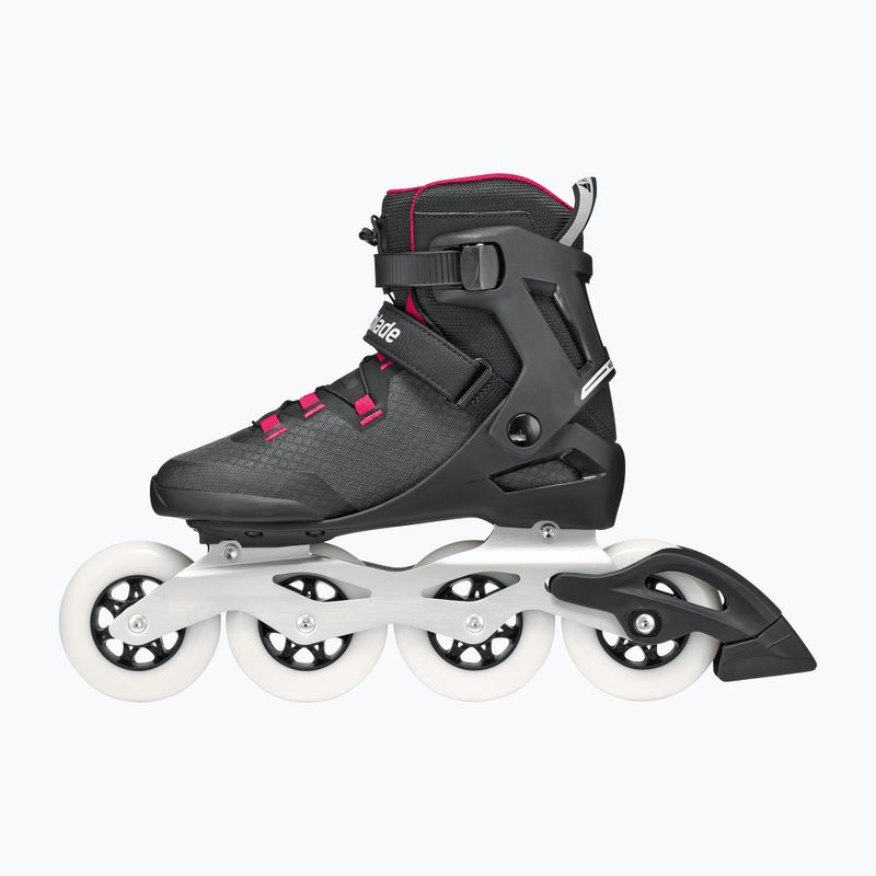 Role pentru femei Rollerblade Macroblade 90 W black/burgundy/ocean green 3