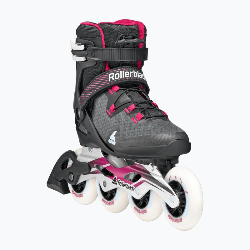 Role pentru femei Rollerblade Macroblade 90 W black/burgundy/ocean green 5