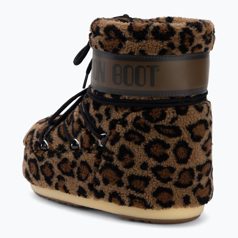 Ghete pentru femei Moon Boot Icon Low Fleece Leopard cognac/cocoa 3