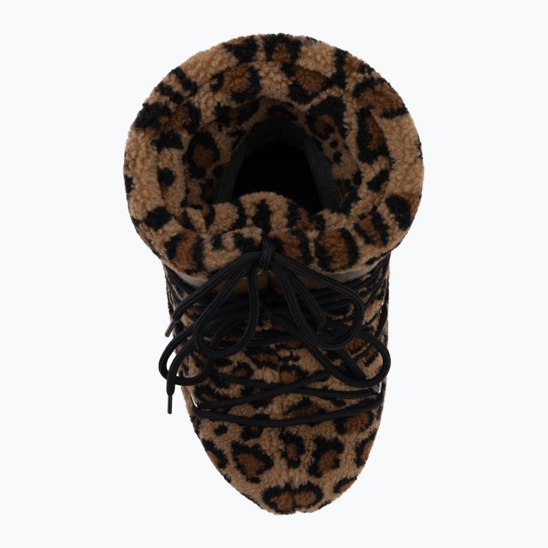 Ghete pentru femei Moon Boot Icon Low Fleece Leopard cognac/cocoa 5