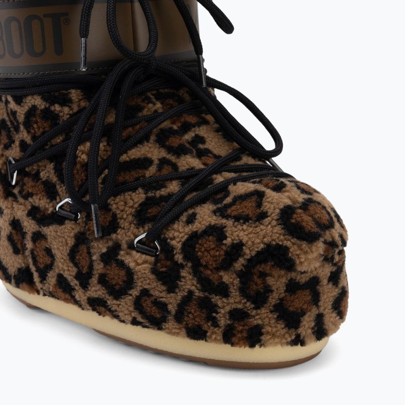 Ghete pentru femei Moon Boot Icon Low Fleece Leopard cognac/cocoa 7