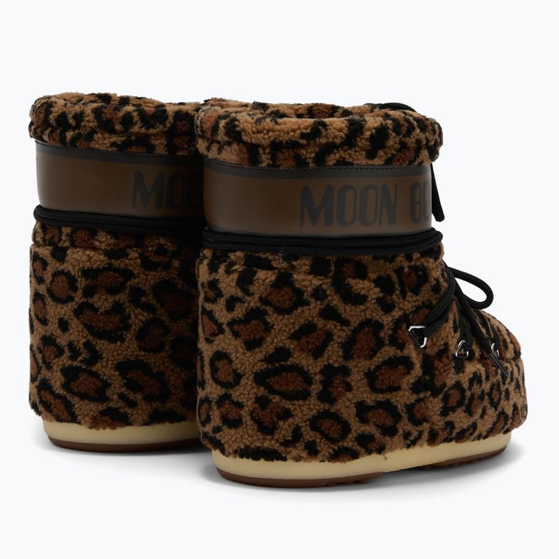 Ghete pentru femei Moon Boot Icon Low Fleece Leopard cognac/cocoa 2
