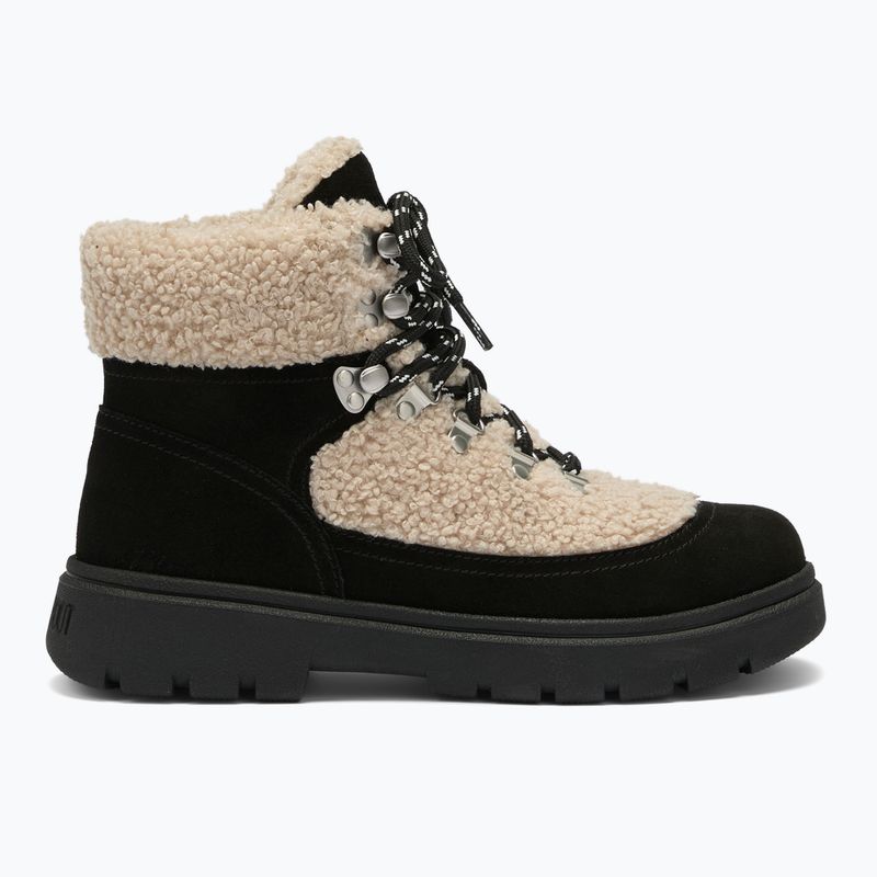 Ghete pentru femei Moon Boot Combat Boot Fleece black/off white