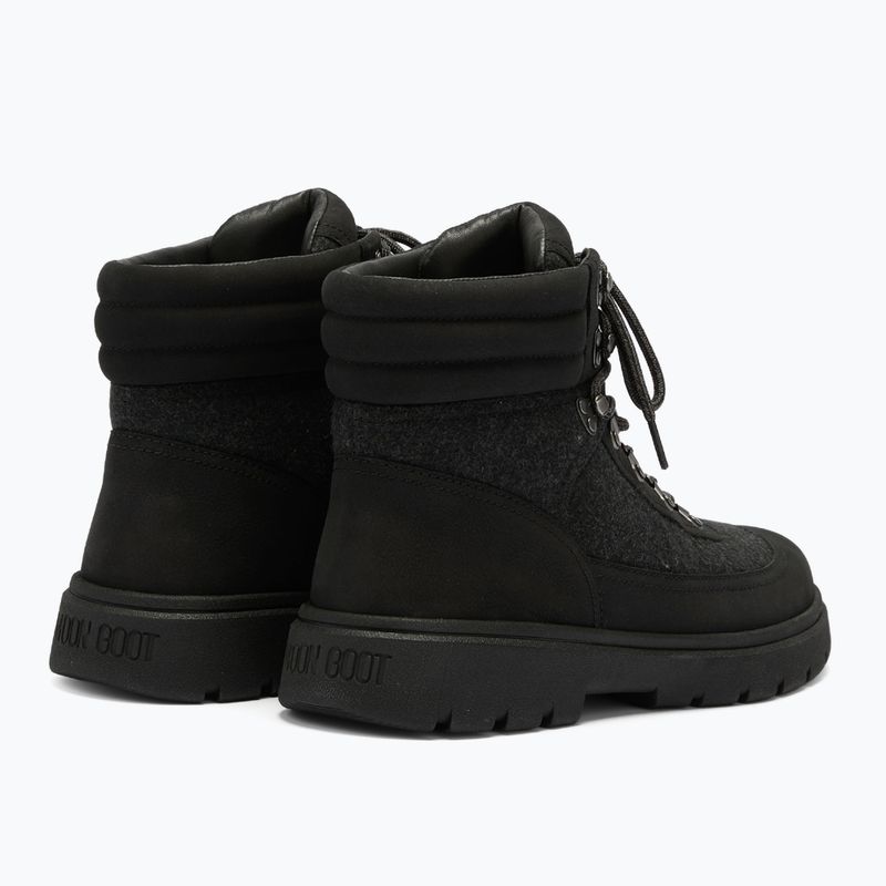 Ghete pentru bărbați Moon Boot Combat Boot Felt black 2
