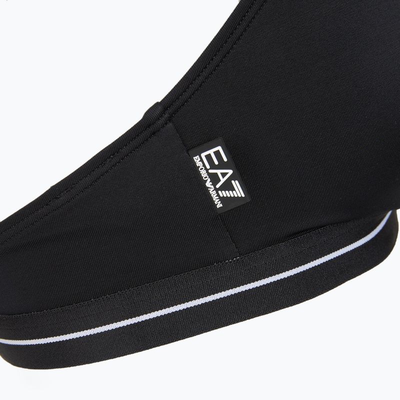 Costum de baie din două piese pentru femei EA7 Emporio Armani Logo Tape Bikini Triangle black 5