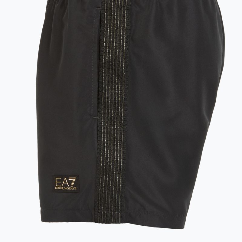 Șort de înot pentru bărbați EA7 Emporio Armani Gold Label Boxer black 3