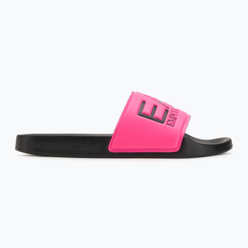 Papuci EA7 Emporio Armani Water Sports Visibility pink fluo / black 2