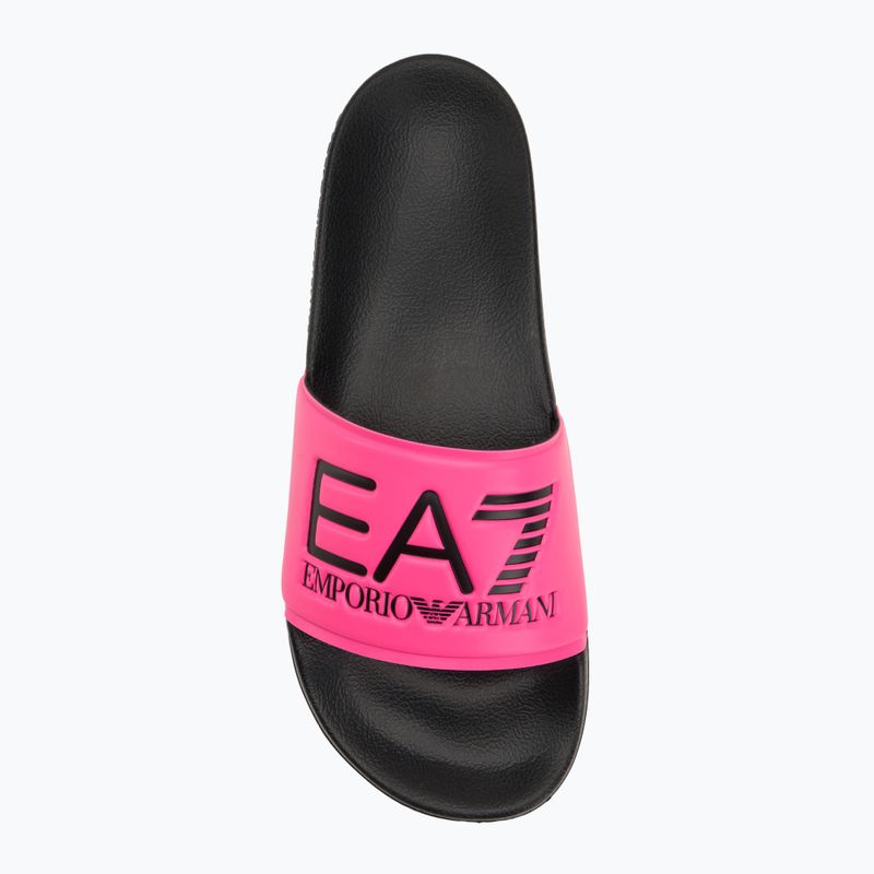 Papuci EA7 Emporio Armani Water Sports Visibility pink fluo / black 5