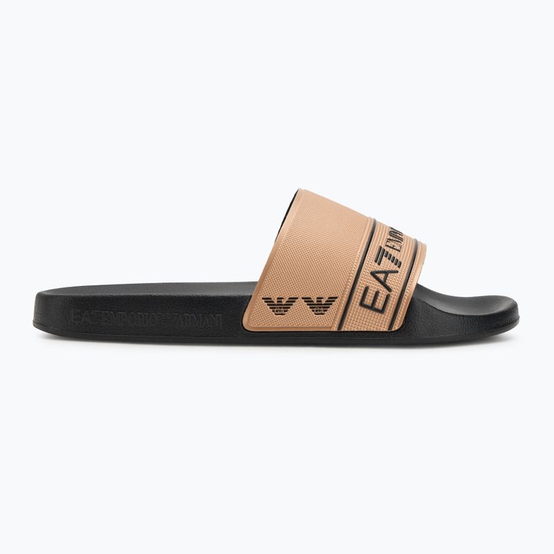 Papuci EA7 Emporio ArmaniWater Sports Tape black / gold 2