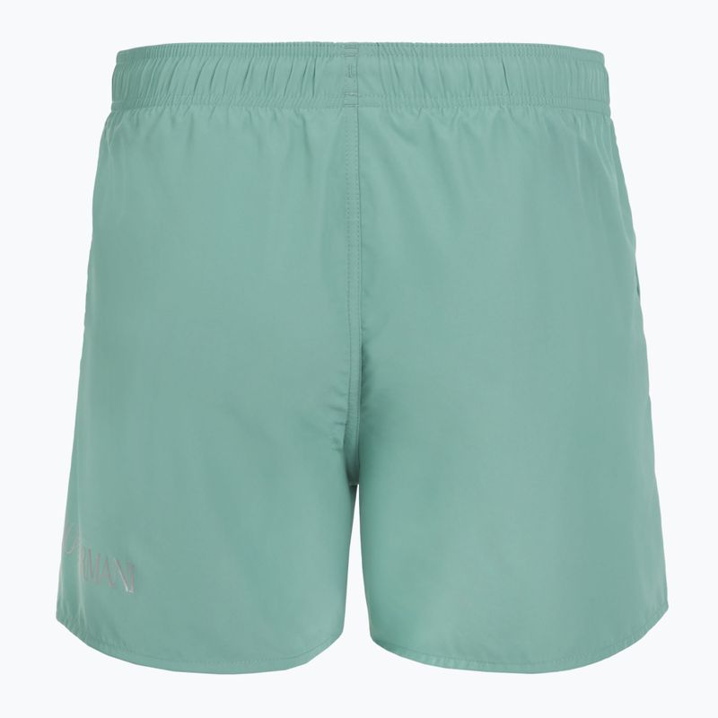 Șort de înot pentru bărbați EA7 Emporio Armani Extended Logo Boxer mineral blue / silver 2