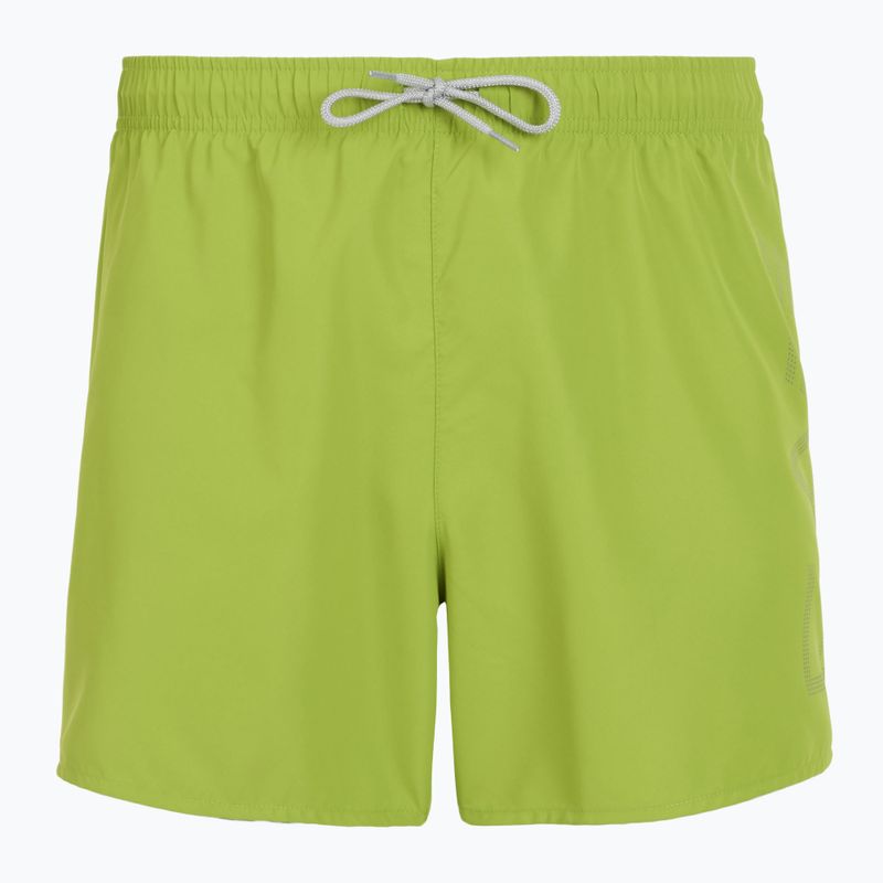 Șort de înot pentru bărbați EA7 Emporio Armani Swim Trunks With Oversized Logo titanite / silver