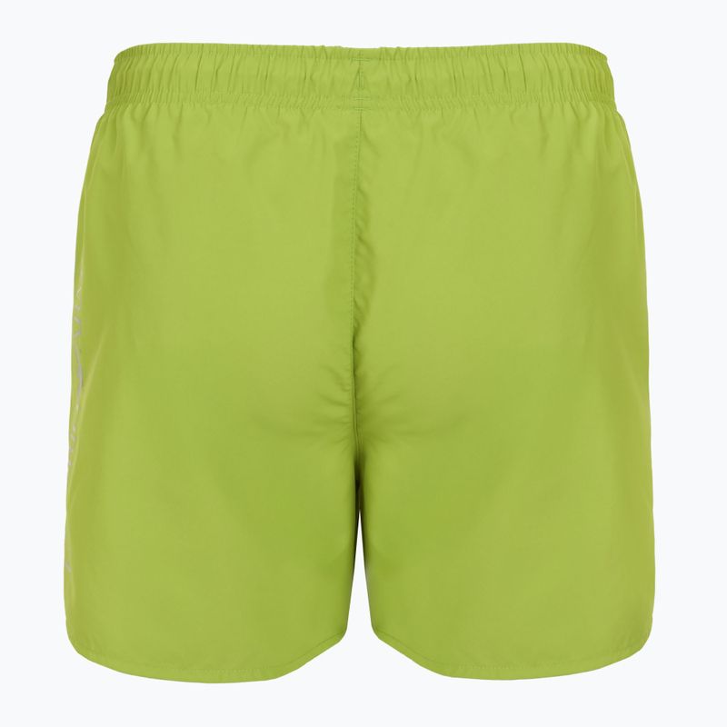 Șort de înot pentru bărbați EA7 Emporio Armani Swim Trunks With Oversized Logo titanite / silver 2
