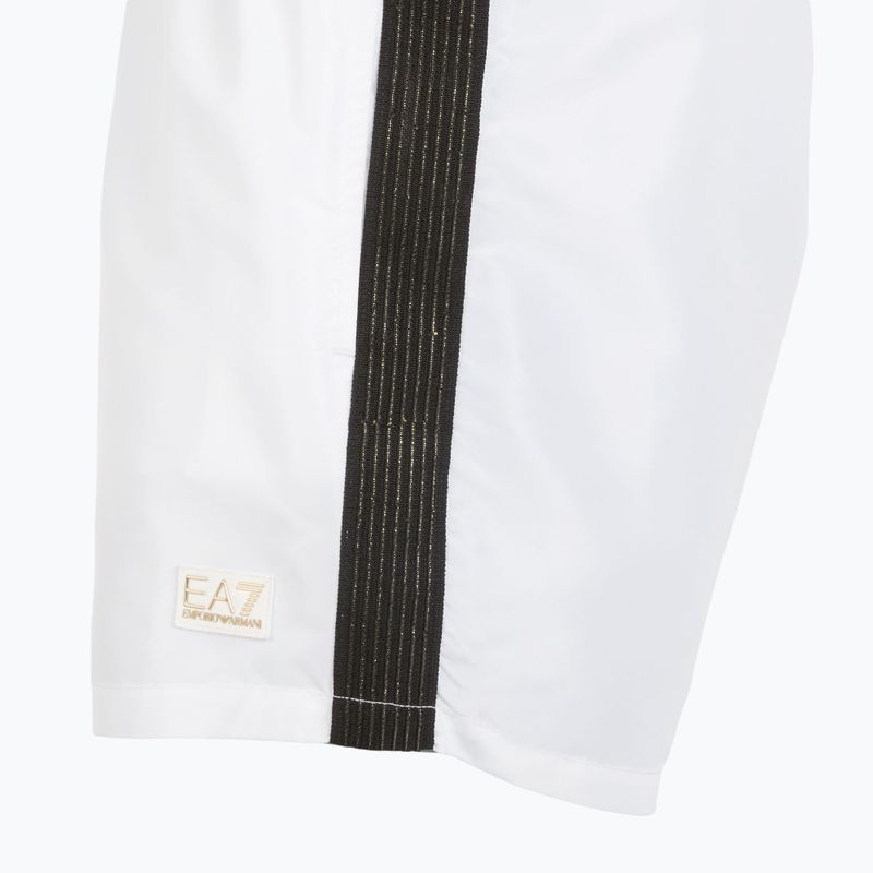 Șort de înot pentru bărbați EA7 Emporio Armani Gold Label Boxer white 3