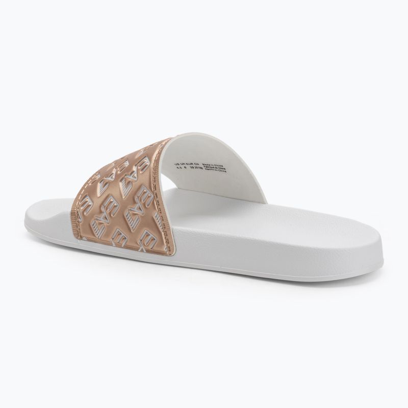 Papuci EA7 Emporio Armani Water Sports All Over white / rose gold 3